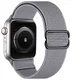 SBG Nylon - Apple Watch Bandje - 1-11/SE - 38/40/41/42MM - Grijs afbeelding 8