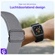SBG Nylon - Apple Watch Bandje - 1-11/SE - 38/40/41/42MM - Grijs afbeelding 3