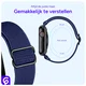SBG Nylon - Apple Watch Bandje - 1-11/SE - 38/40/41/42MM - Navy Blauw afbeelding 3
