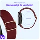 SBG Nylon - Apple Watch Bandje - 1-12/SE - 38/40/41/42MM - Bordeaux afbeelding 4