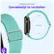 SBG Nylon - Apple Watch Bandje - 1-11/SE - 38/40/41/42MM - Mint Groen afbeelding 4
