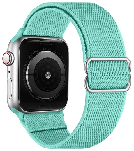 SBG Nylon - Apple Watch Bandje - 1-11/SE - 38/40/41/42MM - Mint Groen afbeelding 8