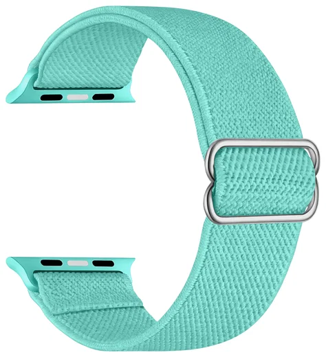 SBG Nylon - Apple Watch Bandje - 1-11/SE - 38/40/41/42MM - Mint Groen afbeelding 9