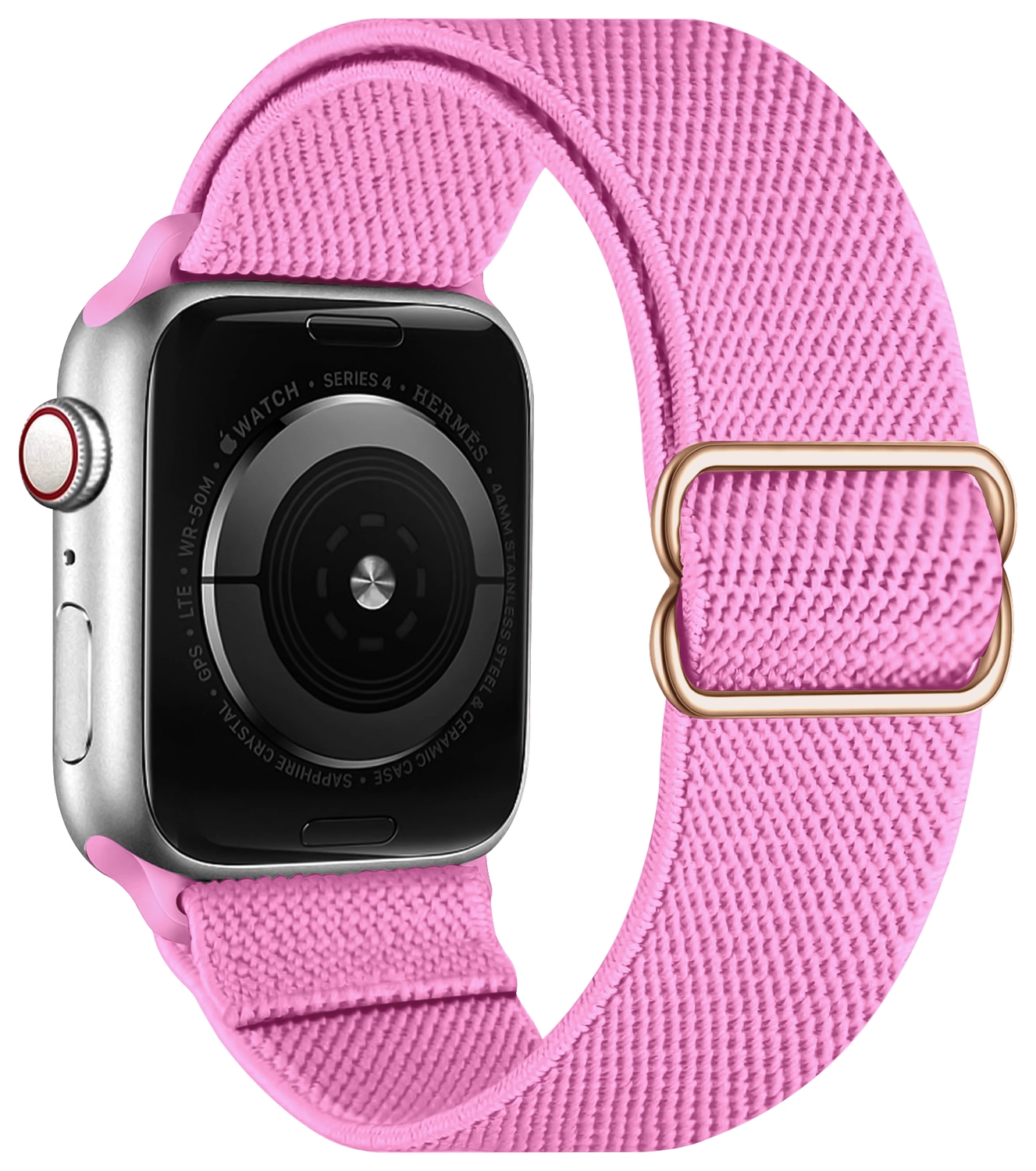 SBG Nylon - Apple Watch Bandje - 1-11/SE - 38/40/41/42MM - Roze afbeelding 8