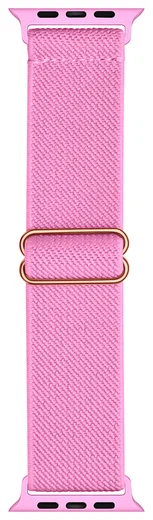 SBG Nylon - Apple Watch Bandje - 1-11/SE - 38/40/41/42MM - Roze afbeelding 11