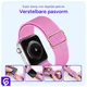 SBG Nylon - Apple Watch Bandje - 1-11/SE - 38/40/41/42MM - Roze afbeelding 2