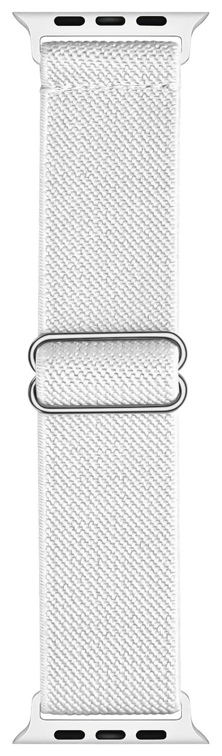 SBG Nylon - Apple Watch Bandje - 1-11/SE - 38/40/41/42MM - Wit afbeelding 11