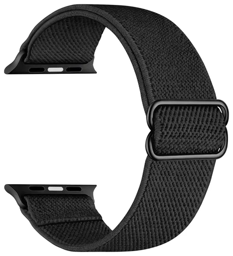 SBG Nylon - Apple Watch Bandje - 1-11/SE/Ultra - 49/46/45/44/42MM - Zwart afbeelding 9
