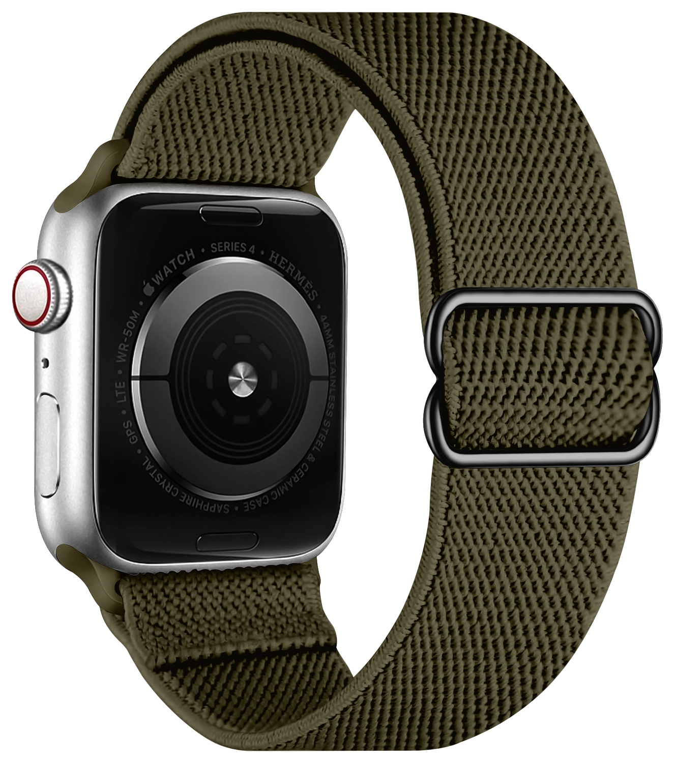 SBG Nylon - Apple Watch Bandje - 1-11/SE/Ultra - 49/46/45/44/42MM - Donker Groen afbeelding 8