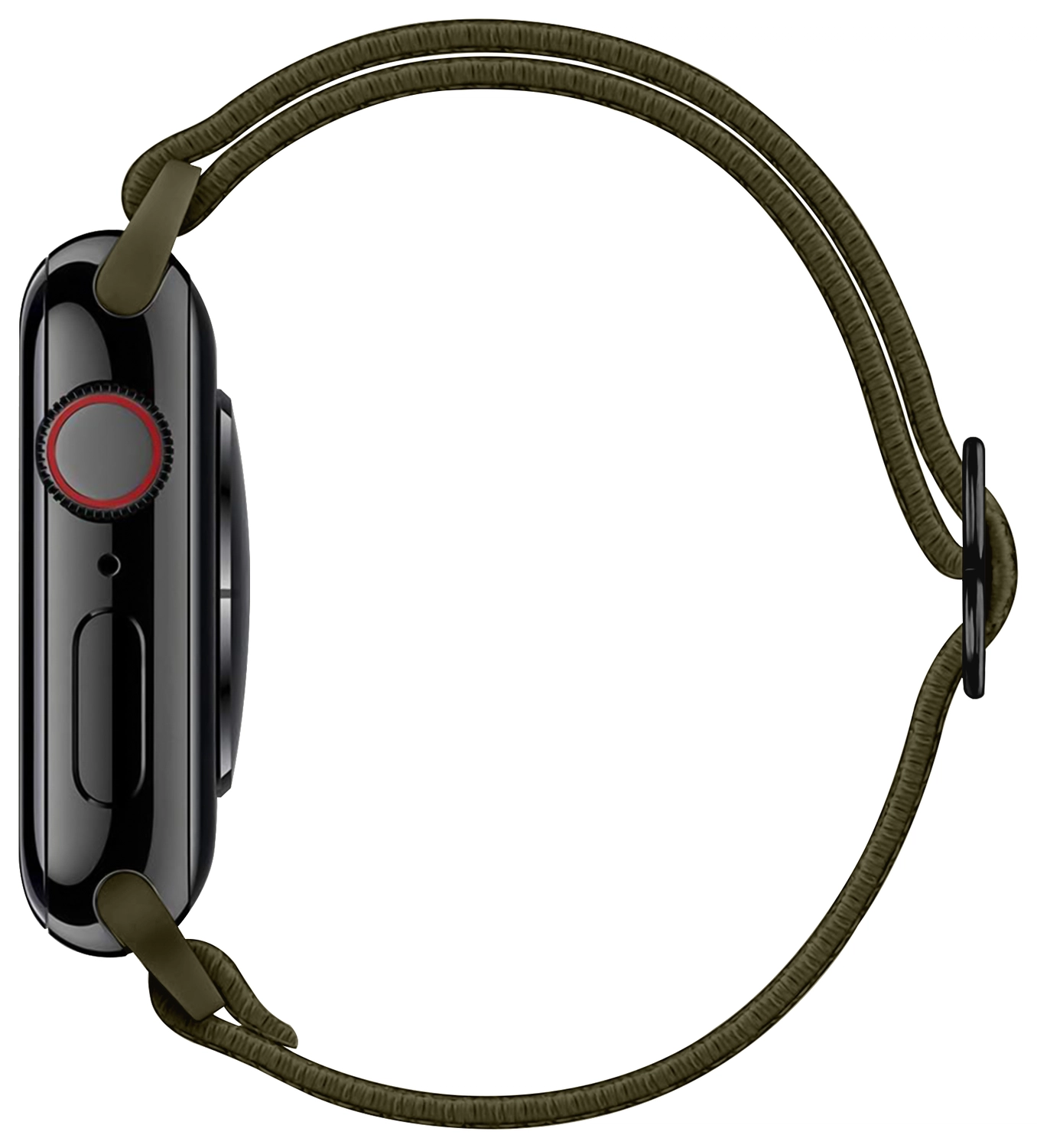 SBG Nylon - Apple Watch Bandje - 1-11/SE/Ultra - 49/46/45/44/42MM - Donker Groen afbeelding 12