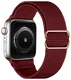 SBG Nylon - Apple Watch Bandje - 1-11/SE/Ultra - 49/46/45/44/42MM - Bordeaux afbeelding 8