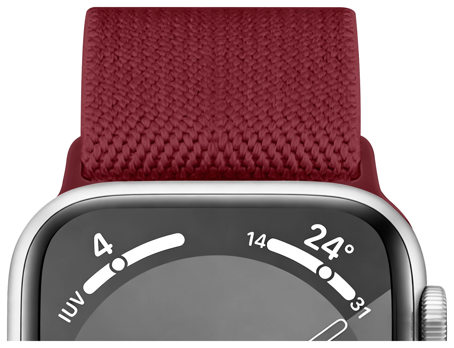 SBG Nylon - Apple Watch Bandje - 1-11/SE/Ultra - 49/46/45/44/42MM - Bordeaux afbeelding 10