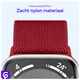 SBG Nylon - Apple Watch Bandje - 1-11/SE/Ultra - 49/46/45/44/42MM - Rood afbeelding 5