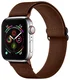 SBG Nylon Apple Watch Bandje 49/46/45/44/42mm Elastisch Sport Bruin afbeelding 1
