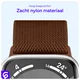 SBG Nylon Apple Watch Bandje 49/46/45/44/42mm Elastisch Sport Bruin afbeelding 5