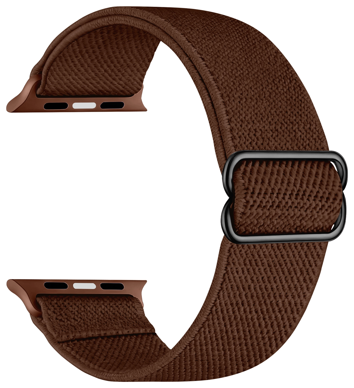 SBG Nylon Apple Watch Bandje 49/46/45/44/42mm Elastisch Sport Bruin afbeelding 8
