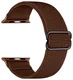 SBG Nylon Apple Watch Bandje 49/46/45/44/42mm Elastisch Sport Bruin afbeelding 8