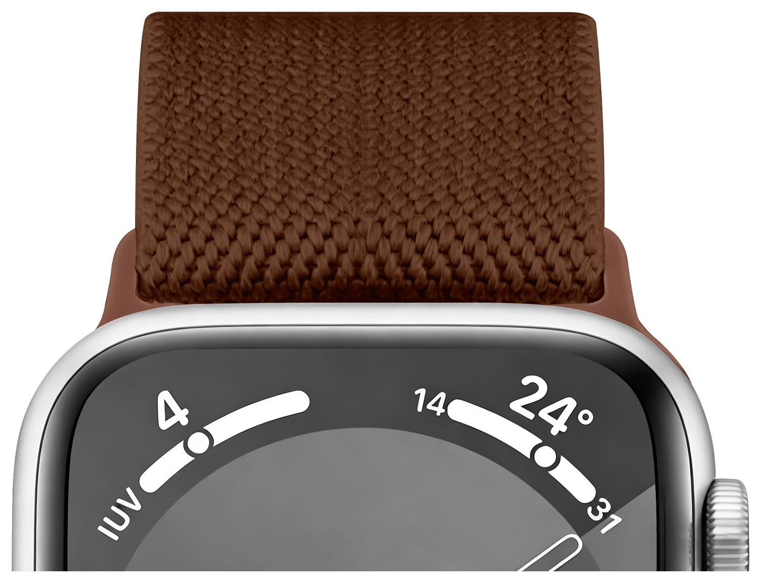 SBG Nylon Apple Watch Bandje 49/46/45/44/42mm Elastisch Sport Bruin afbeelding 9