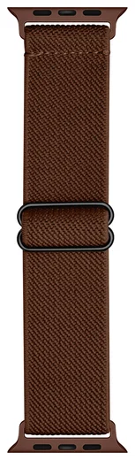 SBG Nylon Apple Watch Bandje 49/46/45/44/42mm Elastisch Sport Bruin afbeelding 10