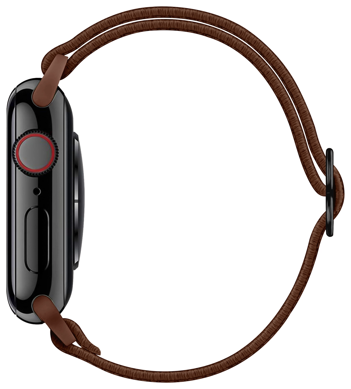 SBG Nylon Apple Watch Bandje 49/46/45/44/42mm Elastisch Sport Bruin afbeelding 11