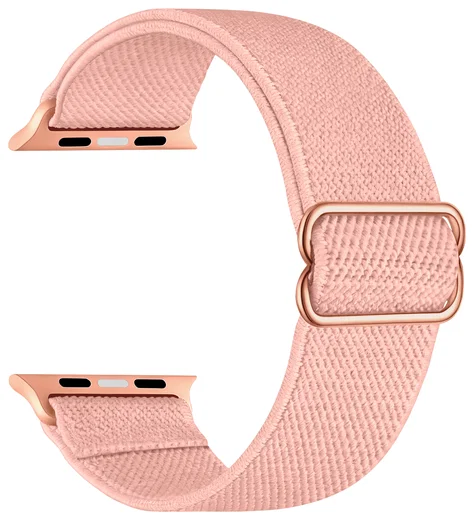 SBG Nylon - Apple Watch Bandje - 1-11/SE/Ultra - 49/46/45/44/42MM - Rose afbeelding 9