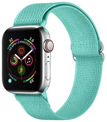 SBG Nylon - Apple Watch Bandje - 1-11/SE/Ultra - 49/46/45/44/42MM - Mint Groen afbeelding