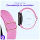 SBG Nylon - Apple Watch Bandje - 1-11/SE/Ultra - 49/46/45/44/42MM - Roze afbeelding 4