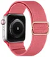 SBG Nylon - Apple Watch Bandje - 1-11/SE/Ultra - 49/46/45/44/42MM - Rose Rood afbeelding 8