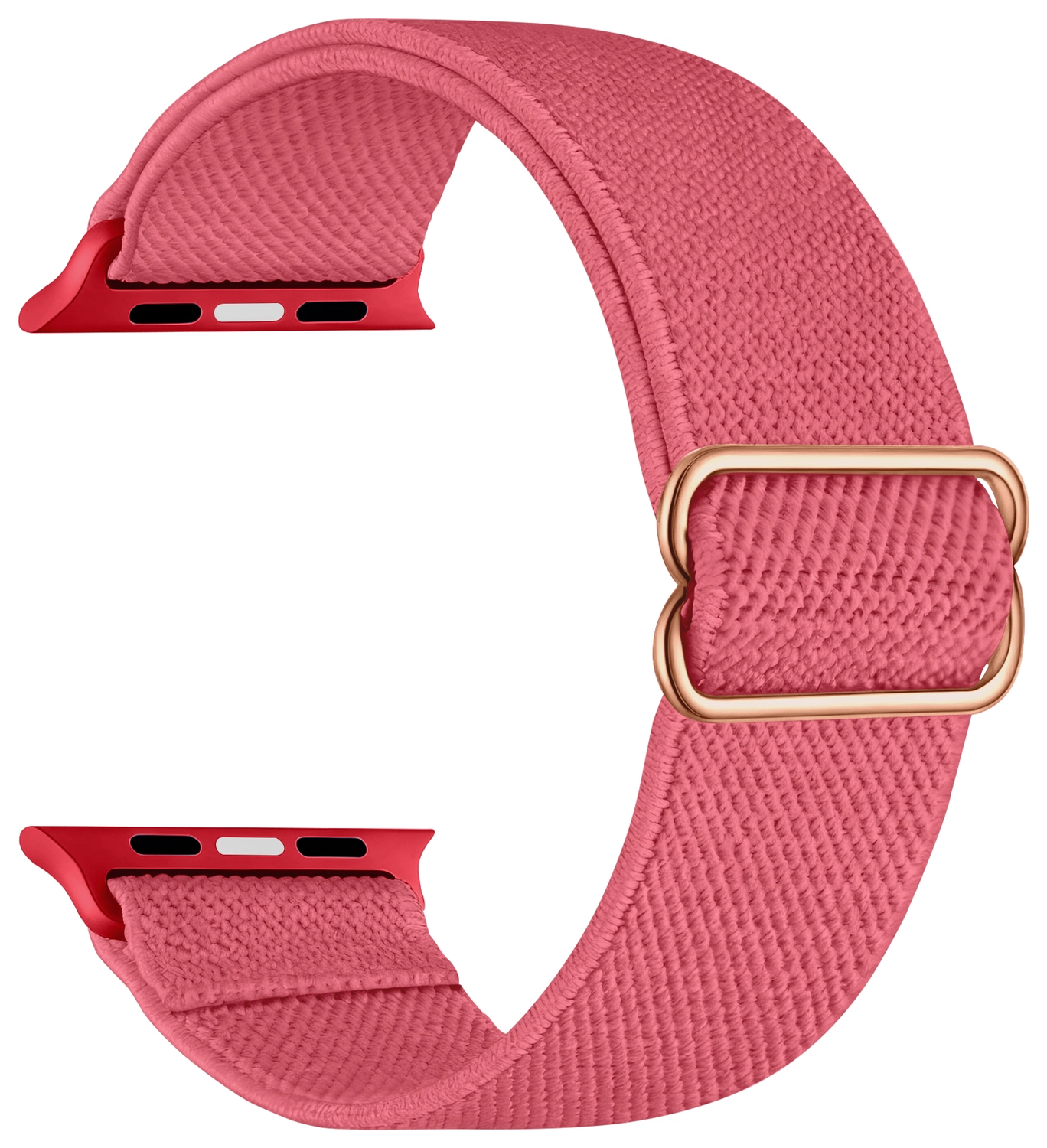 SBG Nylon - Apple Watch Bandje - 1-11/SE/Ultra - 49/46/45/44/42MM - Rose Rood afbeelding 9