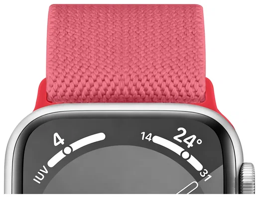 SBG Nylon - Apple Watch Bandje - 1-11/SE/Ultra - 49/46/45/44/42MM - Rose Rood afbeelding 10
