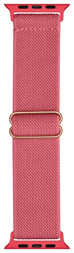 SBG Nylon - Apple Watch Bandje - 1-11/SE/Ultra - 49/46/45/44/42MM - Rose Rood afbeelding 11