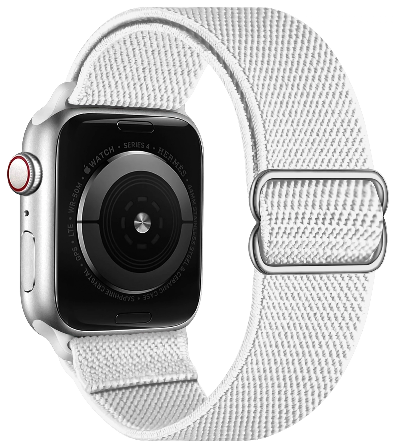 SBG Nylon - Apple Watch Bandje - 1-11/SE/Ultra - 49/46/45/44/42MM - Wit afbeelding 8