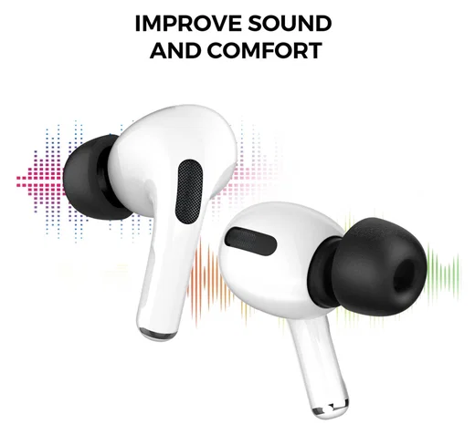 3 Pack AirPods Pro (1e & 2e Generatie) Memory Foam Dopjes Tips S / M / L afbeelding 4