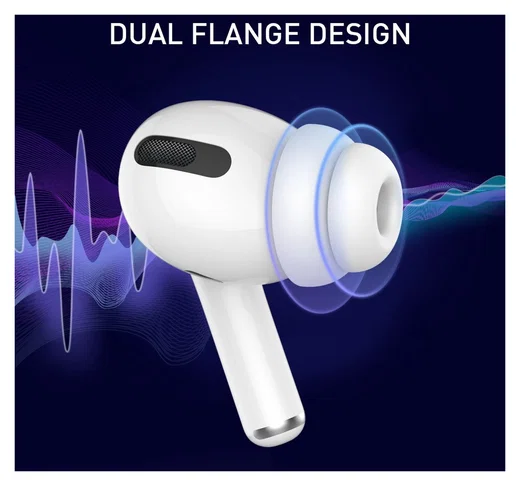 3 Pack AirPods Pro (1e & 2e Generatie) Soft Silicone Dopjes Tips S / M / L afbeelding 2
