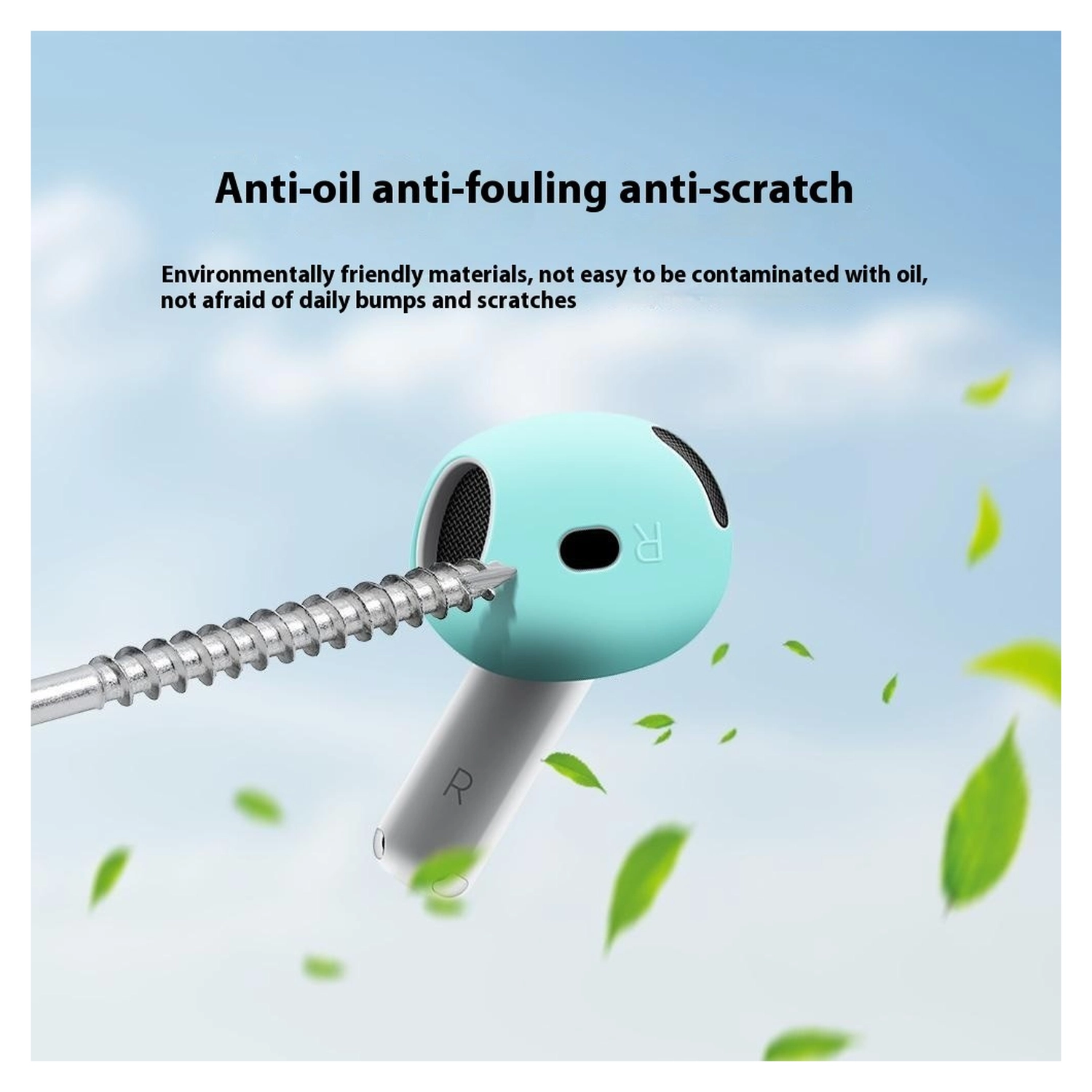 AirPods 4 Siliconen Dopjes Tips Groen afbeelding 3