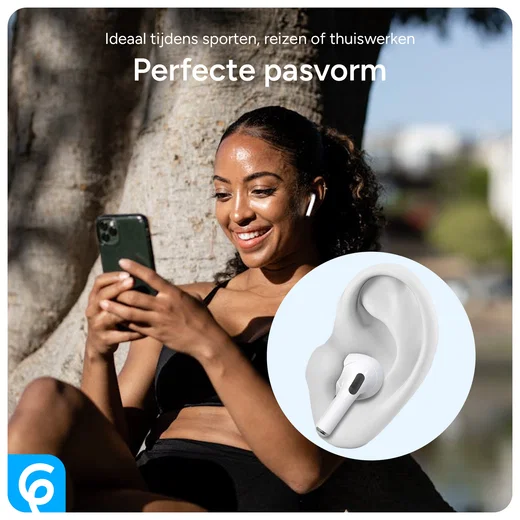 AirPods 4 Siliconen Dopjes Tips Wit afbeelding 2