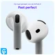 AirPods 4 Siliconen Dopjes Tips Wit afbeelding 5