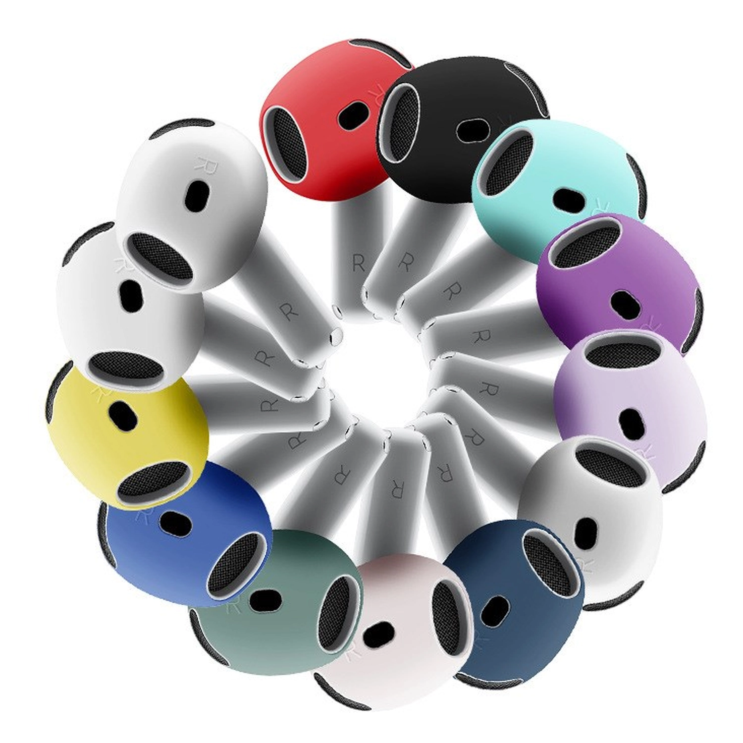 AirPods 4 Siliconen Dopjes Tips Zwart afbeelding 11