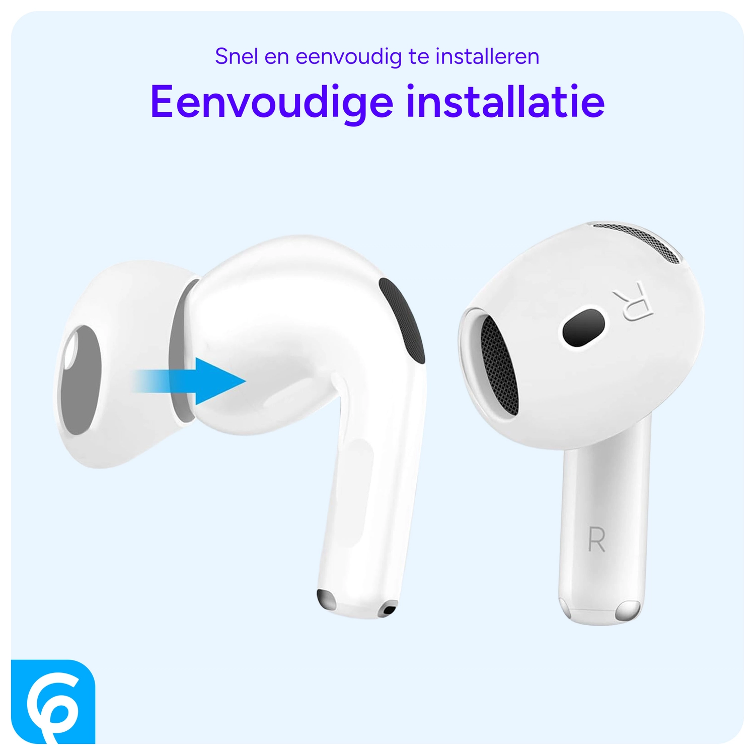 AirPods 4 Siliconen Dopjes Tips Zwart afbeelding 6
