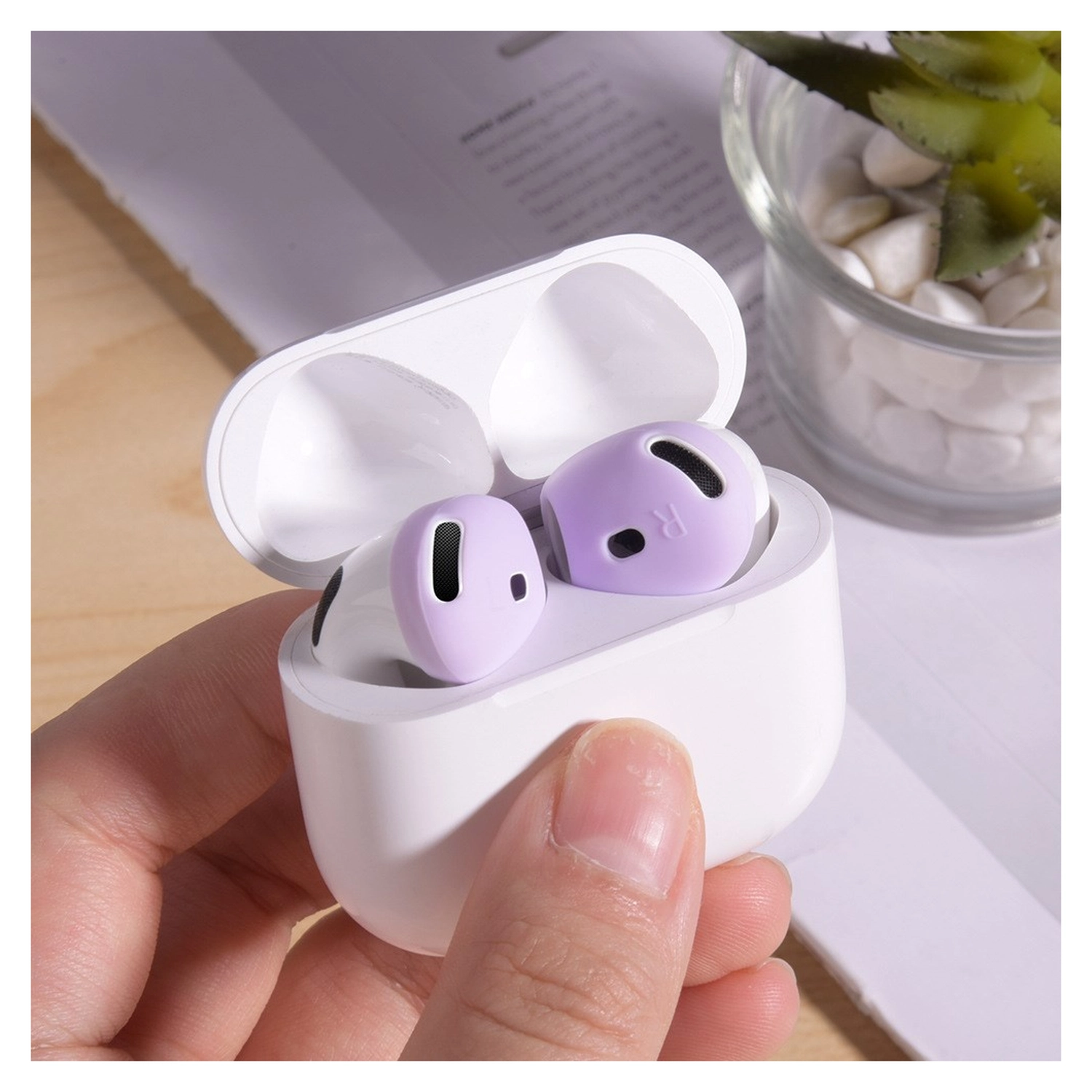 AirPods 4 Siliconen Dopjes Tips Zwart afbeelding 7