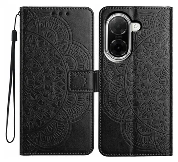 Xiaomi Redmi A5 4G Hoesje Mandala Book Case met Pasjeshouder Zwart