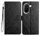 Xiaomi Redmi A5 4G Hoesje Mandala Book Case met Pasjeshouder Zwart afbeelding 1