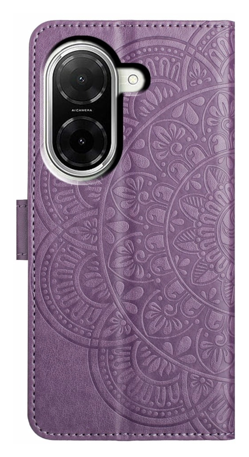 Xiaomi Redmi A5 4G Hoesje Mandala Book Case met Pasjeshouder Paars afbeelding 7