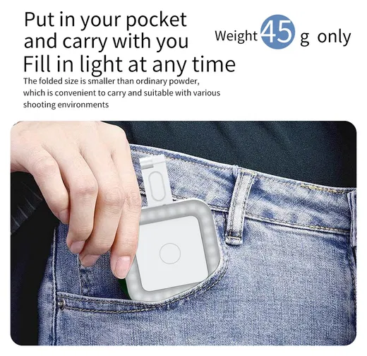 MagSafe Selfie Telefoon Lamp voor Make Up/Vloggen/Foto/Selfie Zwart afbeelding 6