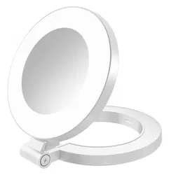 MagSafe Telefoon Spiegel voor Make Up/Vloggen/Foto/Selfie Wit afbeelding