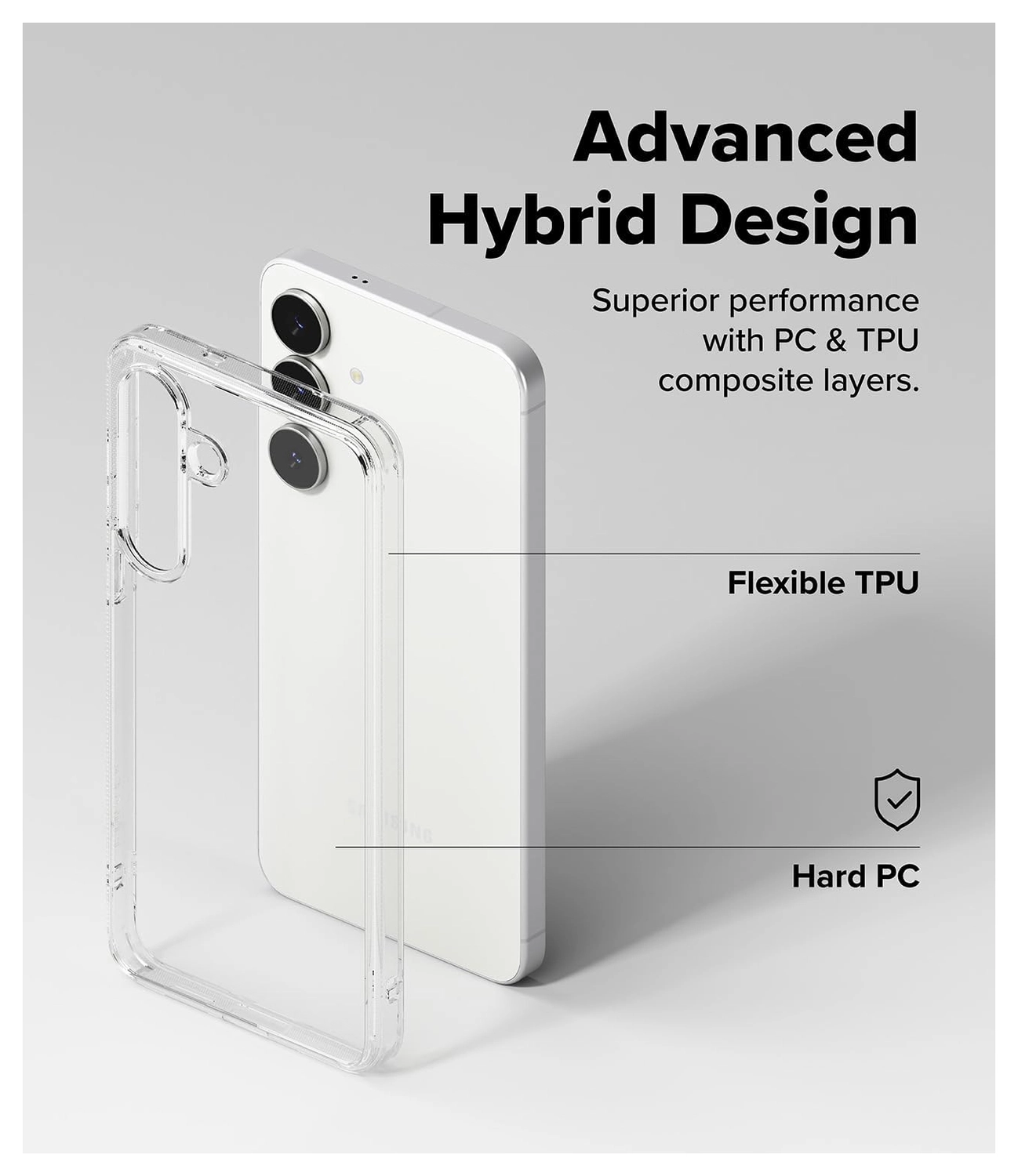 Ringke Fusion Samsung Galaxy S25 FE Hoesje Back Cover Transparant afbeelding 5