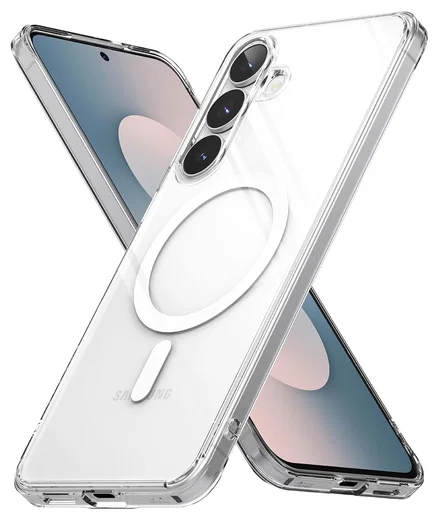 Ringke Fusion Magnetic Samsung Galaxy S25 FE Hoesje MagSafe Transparant afbeelding 1