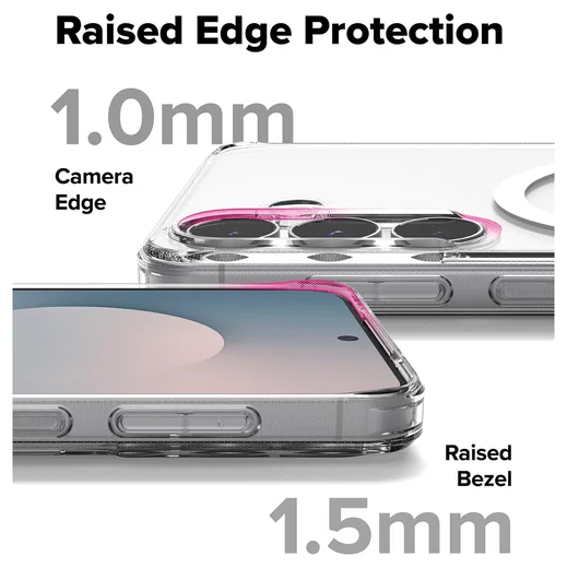 Ringke Fusion Magnetic Samsung Galaxy S25 FE Hoesje MagSafe Transparant afbeelding 6