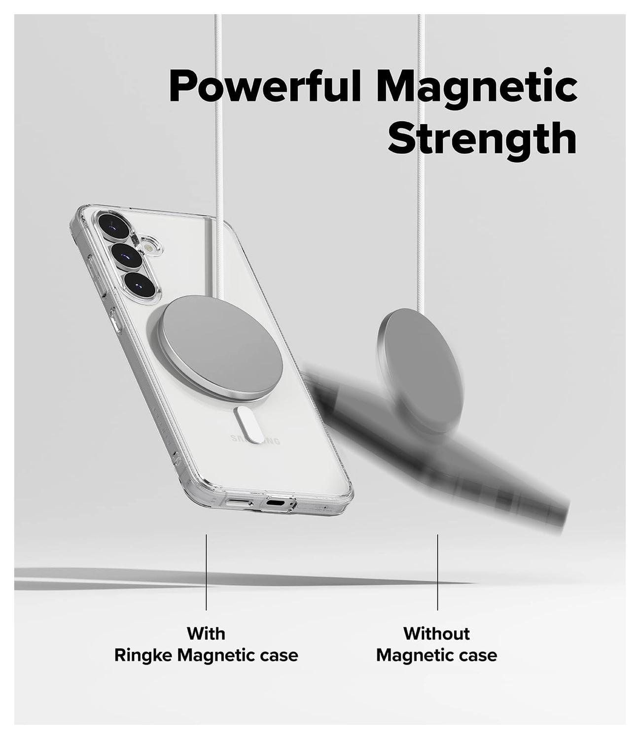 Ringke Fusion Magnetic Samsung Galaxy S25 FE Hoesje MagSafe Transparant afbeelding 8