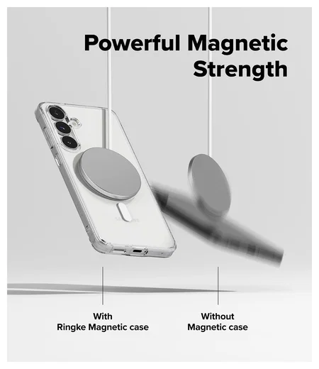 Ringke Fusion Magnetic Samsung Galaxy S25 FE Hoesje MagSafe Transparant afbeelding 8
